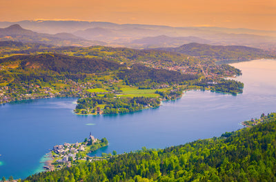 Wörthersee Landschaft Puzzle - Hochwertiger Spielespass für die ganze Familie